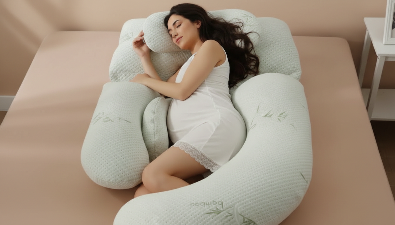 Grand Coussin de Maternité en U – Ultra Confort