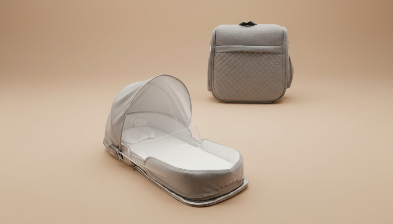 Sac à langer multifonction avec lit bébé intégré – Pliable et portable pour bébé